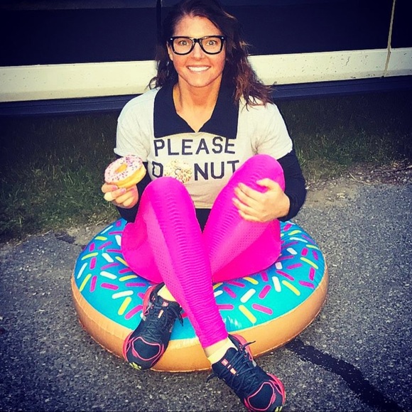 RARE Booty by BRABANTS Hot Pink Croc Leggings - One Size - Picture 8 of 8